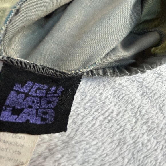 JG’s Mad Lab Womens Patchwork Skirt Medium Olive Appliqué Boho Artsy Lagenllook - Picture 3 of 7